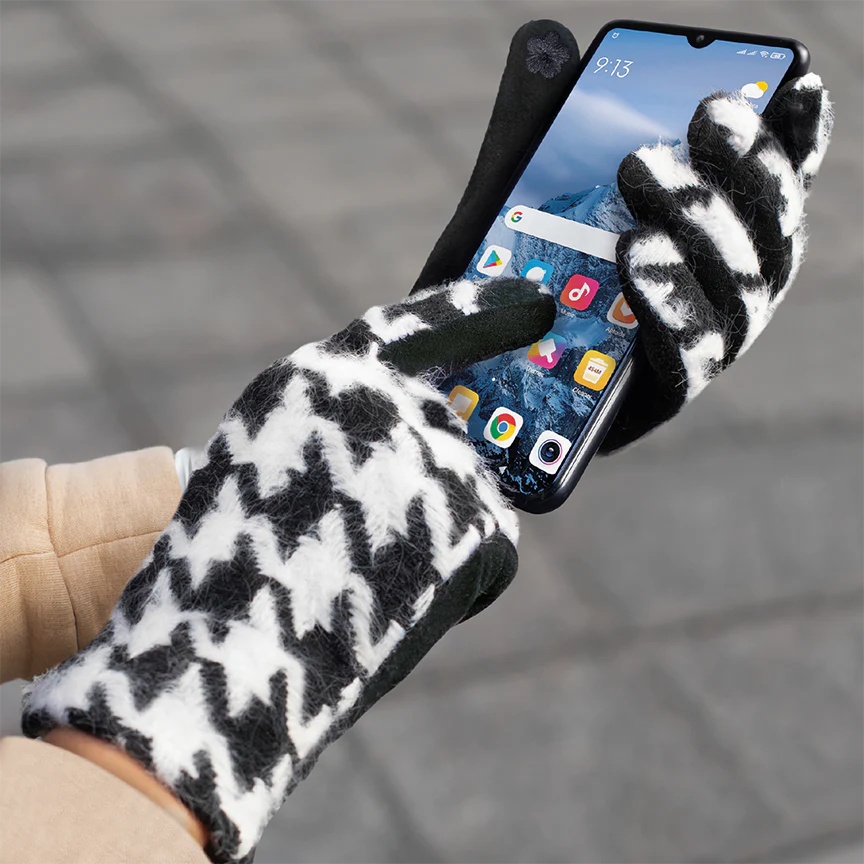 Handschuhe mit Hahnentrittmuster - Image 4