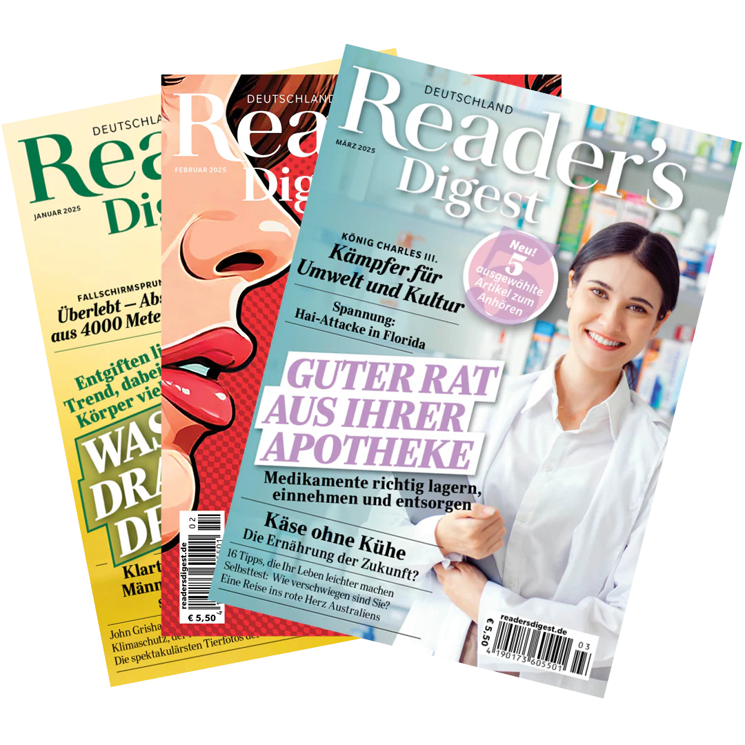»Reader's Digest« Vorteils-Abo - 1. Heft nur 1 Euro