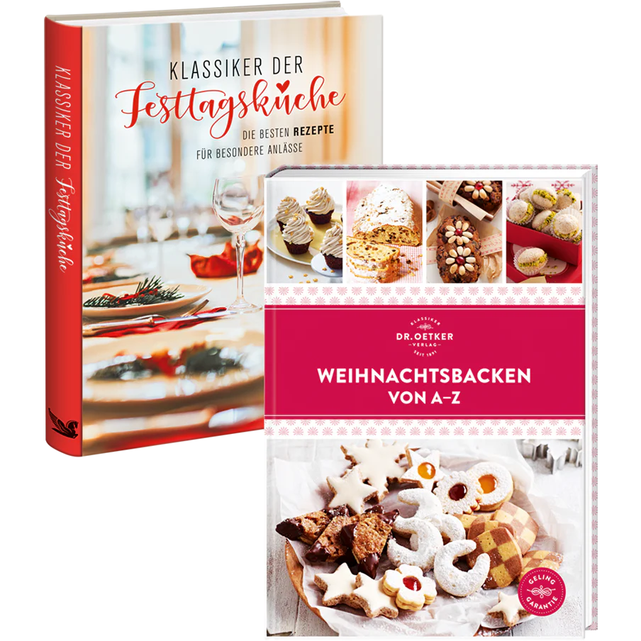 Weihnachtsküche: Set aus "Klassiker der Festtagsküche" + "Weihnachtsbacken von A-Z"